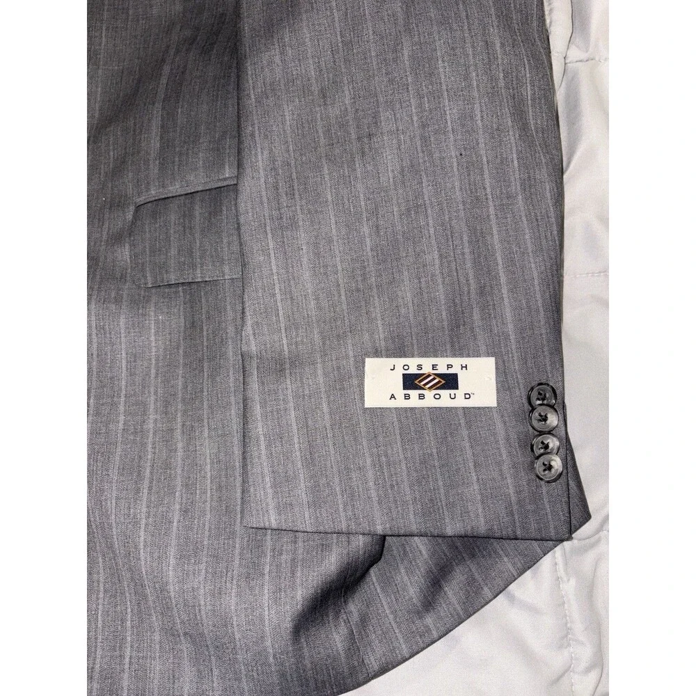 Nwt Joseph Abboud American Bespoke Modern Fit Super 120 Wool Suit Sz 46 L 40 W